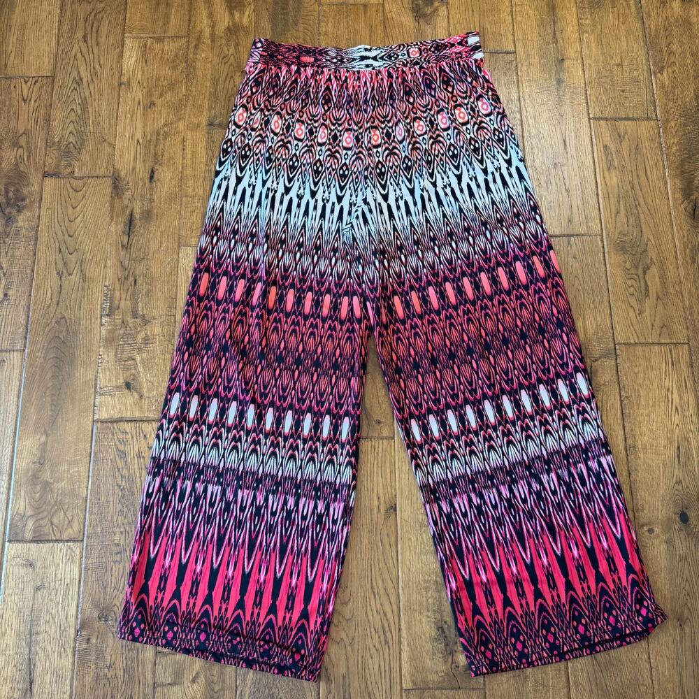 Lot of 3 Womens Sharagano Women's Wide-Leg Stretch Palazzo Pants and Blouse Sz L - Picture 12 of 15